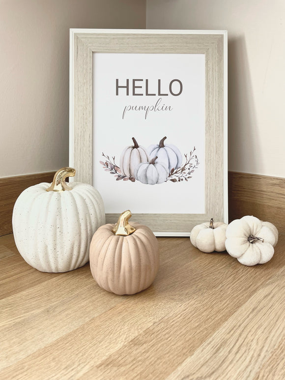 Hello pumpkin print