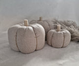 Linen pumpkin in oatmeal