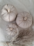 Linen pumpkin in oatmeal