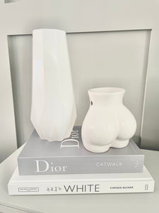 Vincenza white glass vase